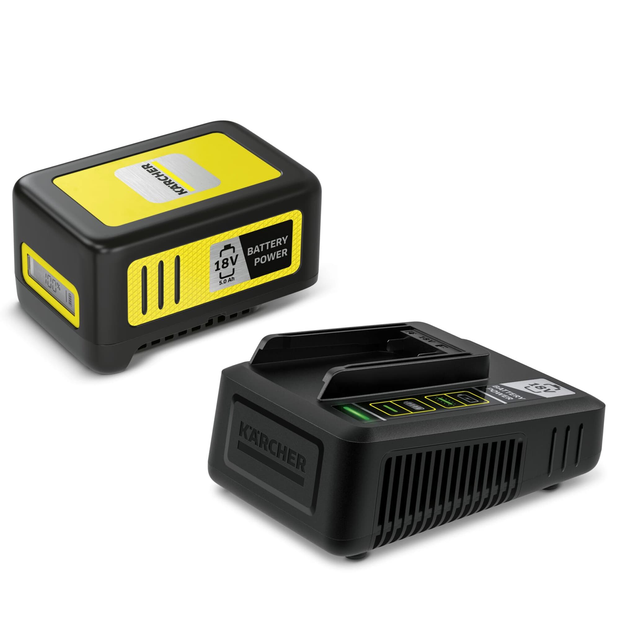 Kit de démarrage Kärcher 2.445-063.0 avec batterie et chargeur 18/50 18 volts 5000 mAh