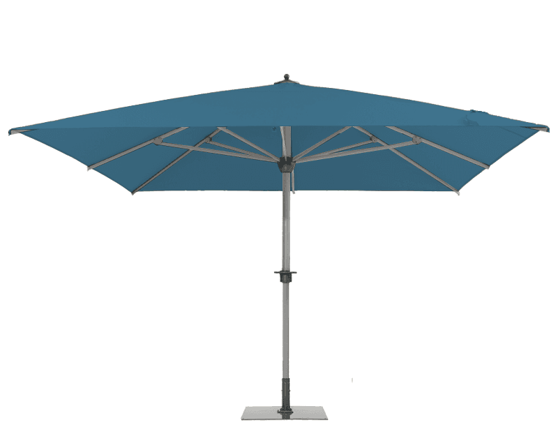 Parasol géant Sunwheel Carré 350x350 Acrylique sunbrella premium Adriatic | La Maison du Parasol
