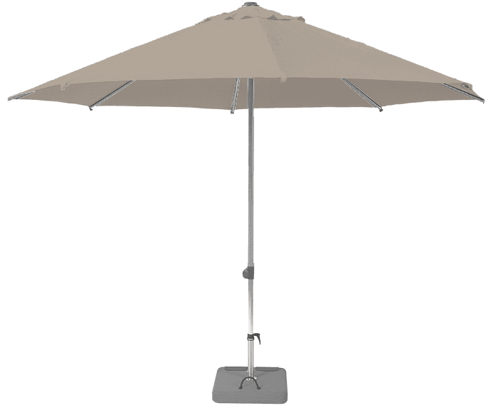 Parasol droit et inclinable Sunpop Rond Ø 200 Acrylique relax Sand | La Maison du Parasol