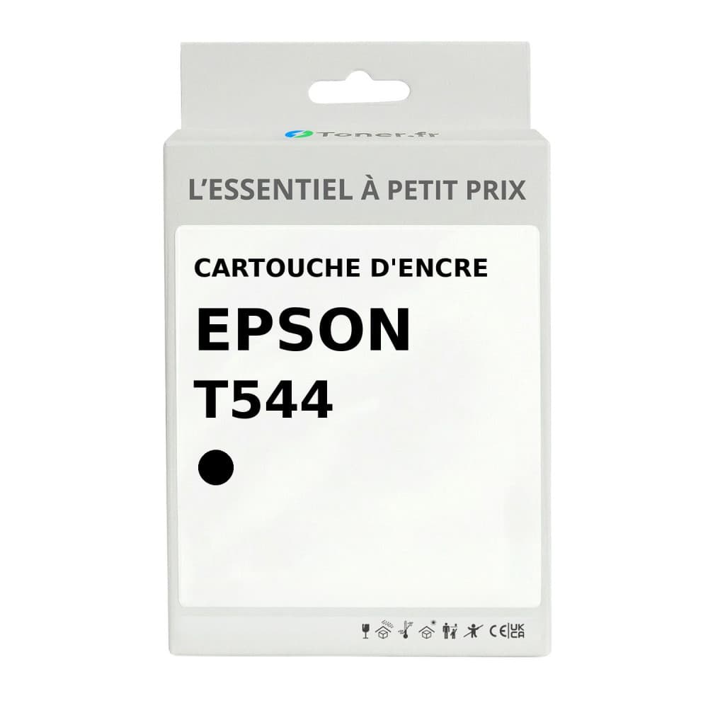 Cartouche d'encre compatible Epson T544 Noir mat