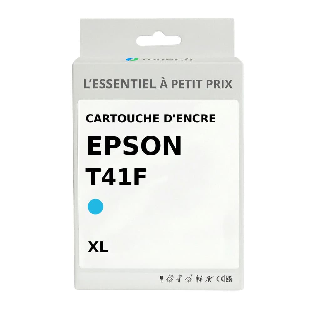 Cartouche d'encre compatible Epson T41F Cyan